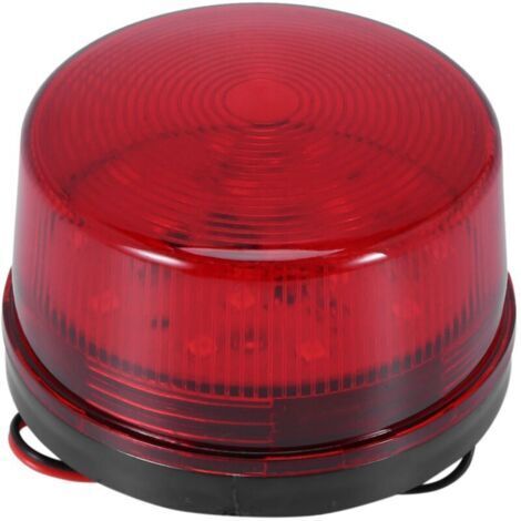 LED-Blitzlicht, blinkend, 12 V, Heimalarmanlage, rotes Licht