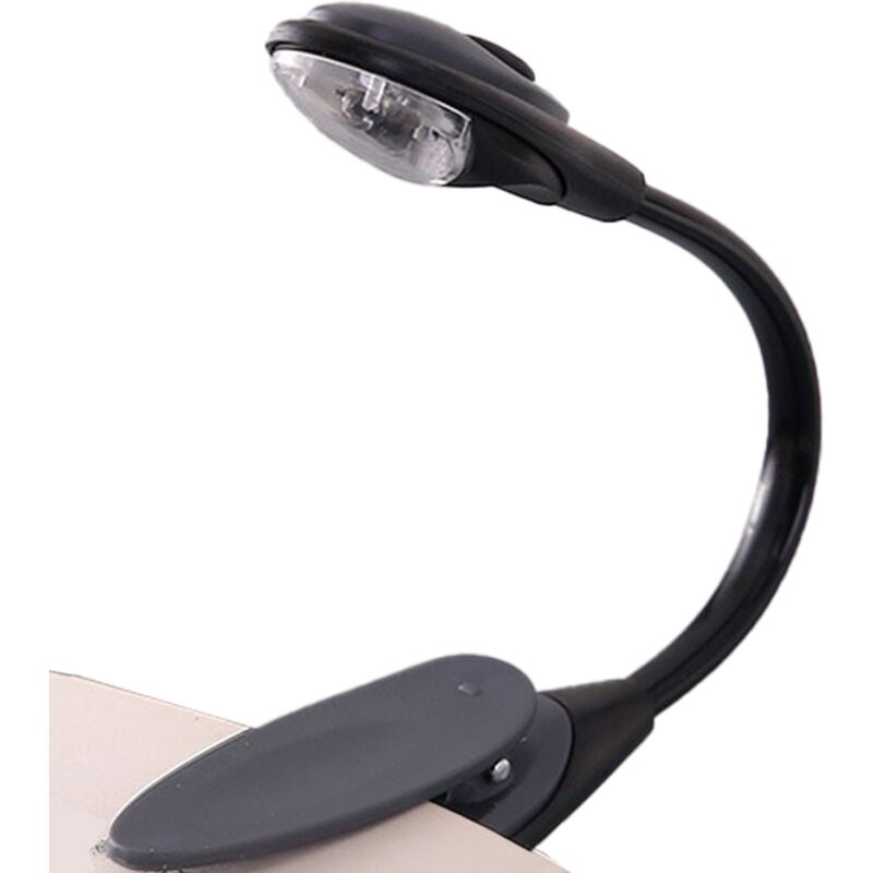 Xuigort - led Book Light, Book Reading Light with Clip, usb Rechargeable, Warm & Cool White Brightness, Eye-Caring, Lightweight and Portable as
