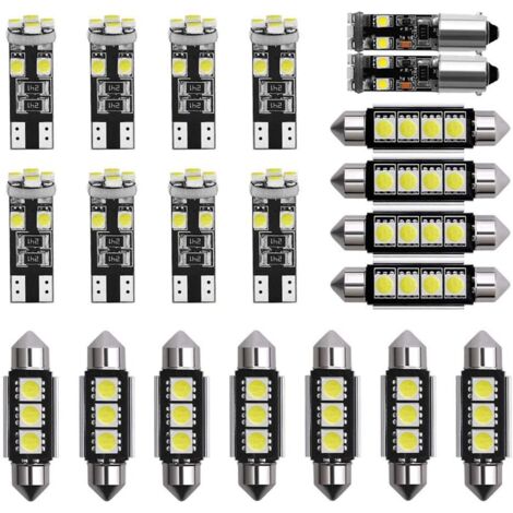LED Bulbs 6000-8000K 12V White Light Bulbs Mini Interior Bulbs Lighting for Cars License Plate Lights Kit of 21 Pieces
