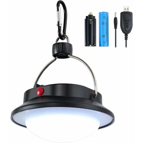 LED Camping Lantern Bivvy Light 60 LED Adjustable White Rechargeable Hanging Lamp Lumen Lamp for Camping Garden Reading DIY - With Batteries