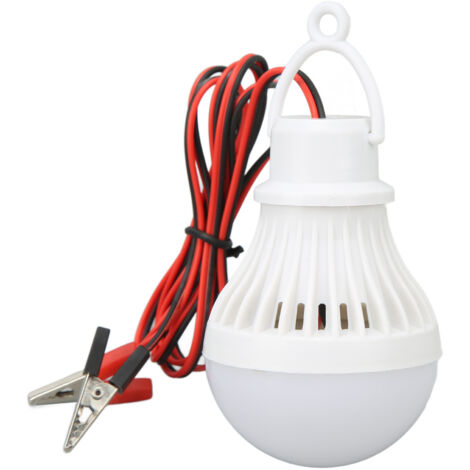 LED camping tente lanterne en plastique extérieur ampoule de secours avec crochet pour randonnée pêche 12V 5W