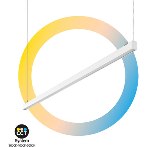 LED CCT-Linienleuchte hängend oder zur Deckenmontage - 60W -
