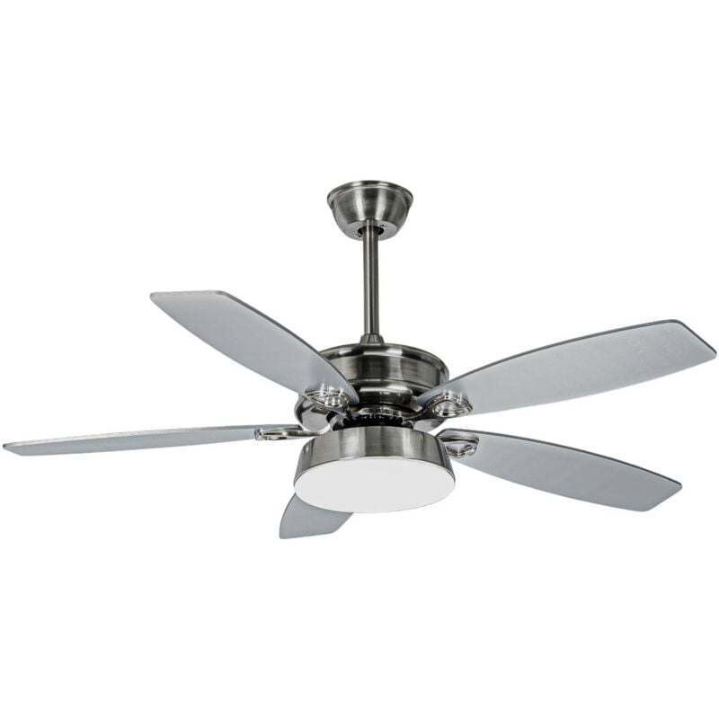 Led Ceiling Fans with Lighting 'Kuvio' made of Metal for Living Room & Dining Room