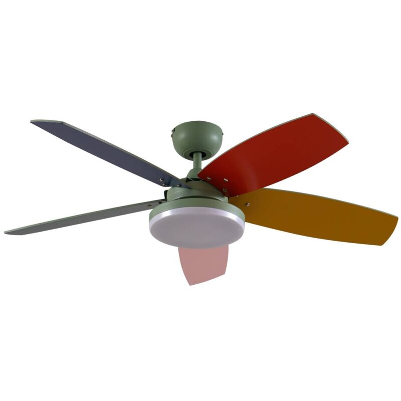 Led Ceiling Fans with Lightingdimmable 'Jonte' made of Metal for Living Room & Dining Room