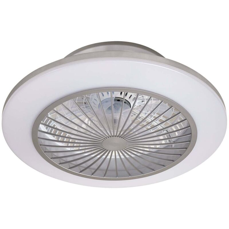 Lindby - Led Ceiling Fans With Lightingdimmable 'mamuti' Made Of Aluminium For Living Room & Dining Room