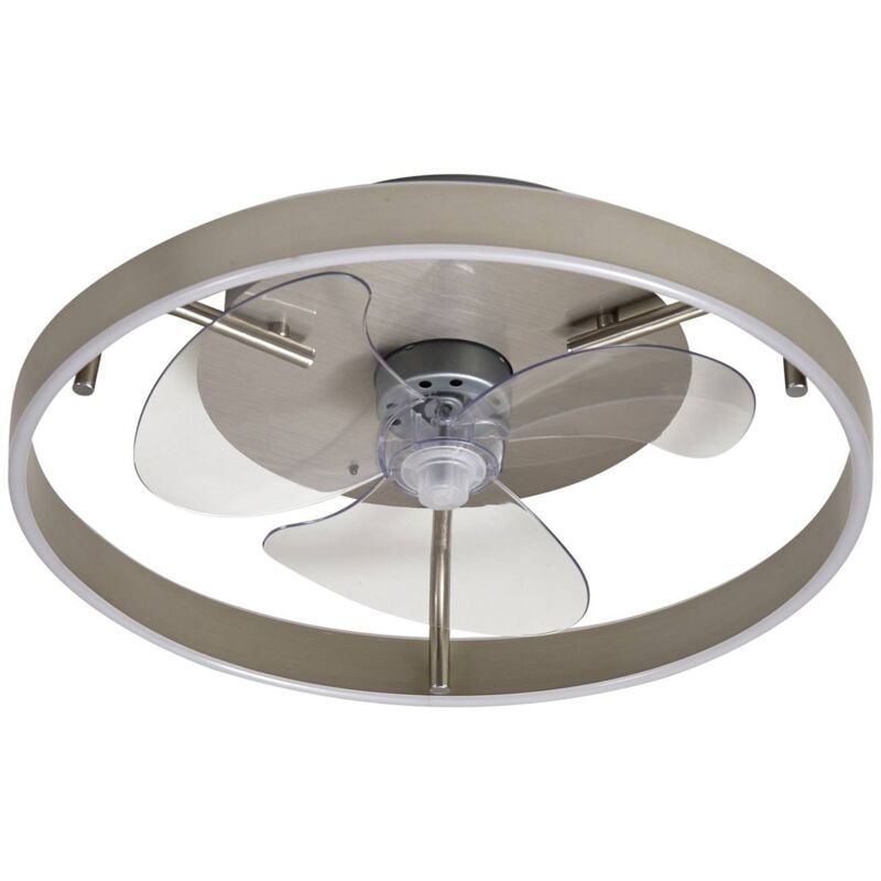 LED Ceiling Fans with Lightingdimmable 'Momitu' made of Aluminium for Living Room & Dining Room