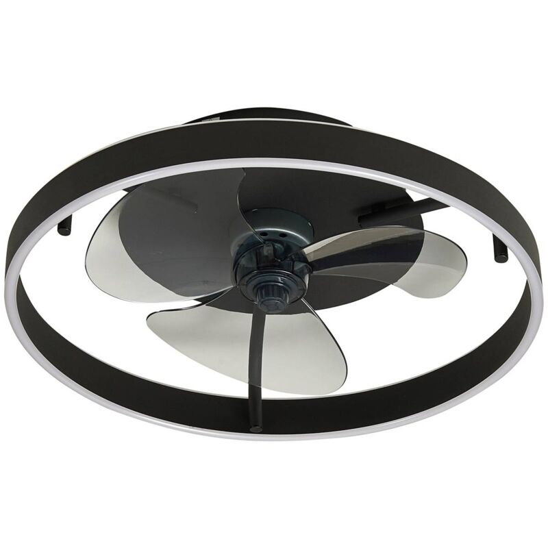 Led Ceiling Fans with Lightingdimmable 'Momitu' made of Aluminium for Living Room & Dining Room