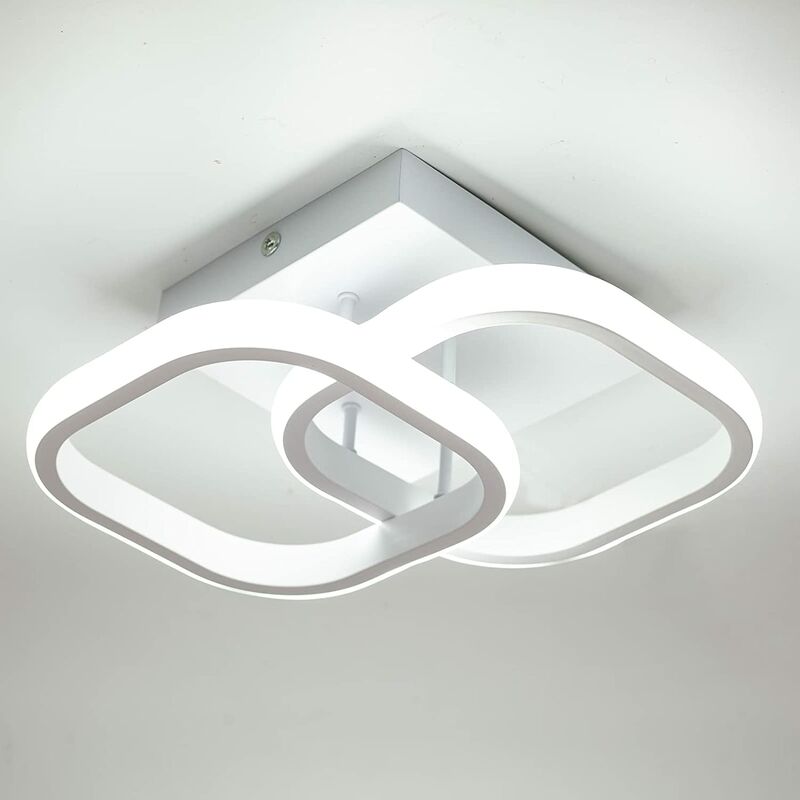 Led Ceiling Lamp Modern White Square Acrylic Chandelier 220V white light