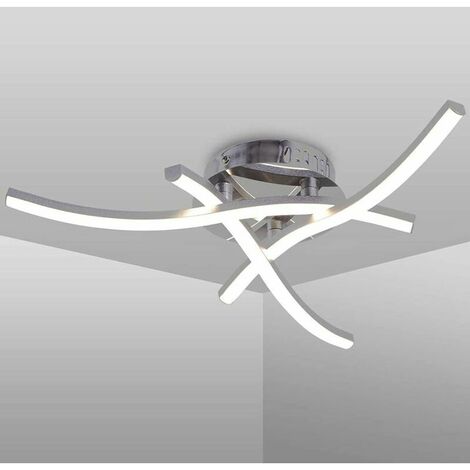 Led Ceiling Light, 3-Pin Ceiling Light, 18W 6000K Neutral White Light, Modern Ceiling Light for Living Room, Bedroom, Kitchen, Hallway and Bedroom, 1600 Lumens [Energy Class A++]