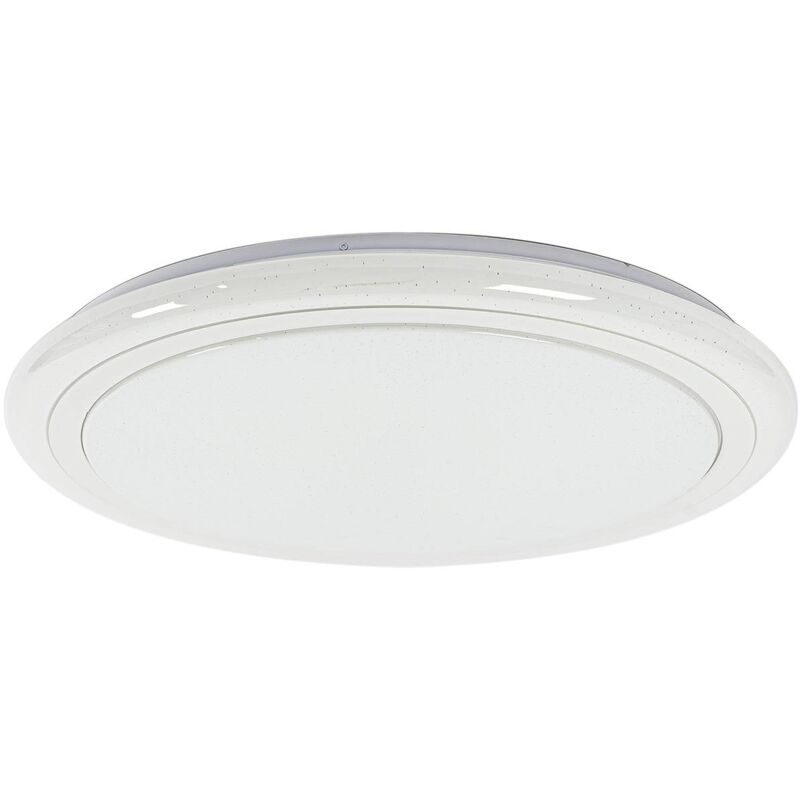 Ceiling Light Emmika dimmable (modern) in Silver made of Plastic for e.g. Living Room & Dining Room (1 light source,) from Lindby silver, white