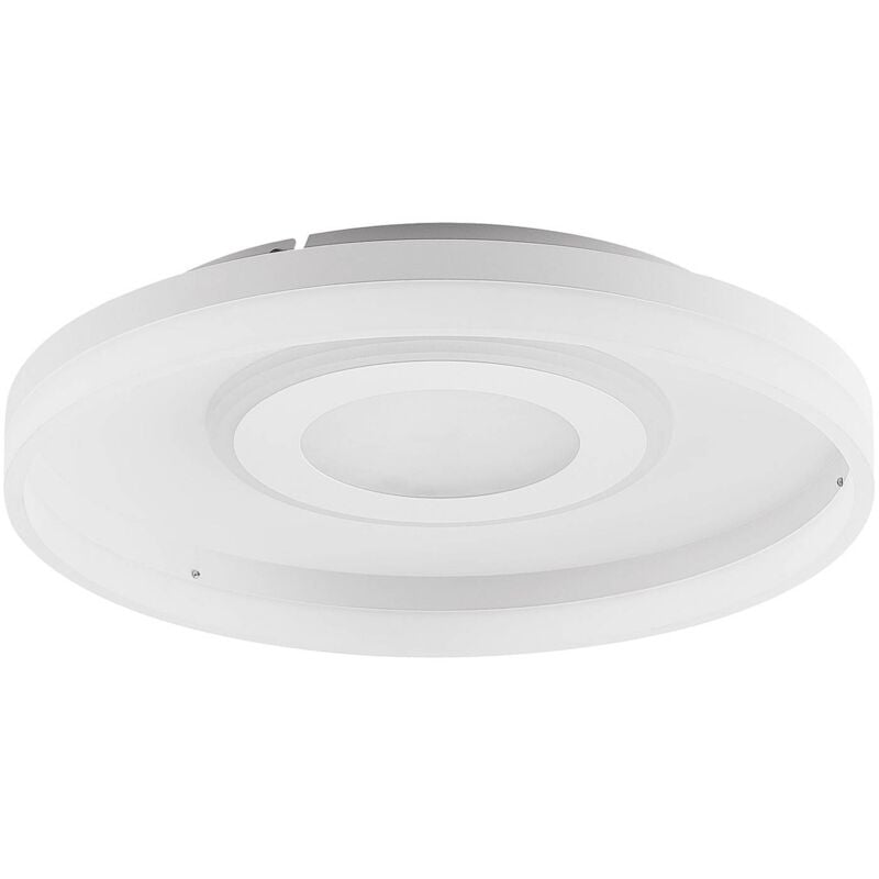 Lindby - Ceiling Light Gulda dimmable (modern) in White made of Plastic for e.g. Living Room & Dining Room (1 light source,) from white