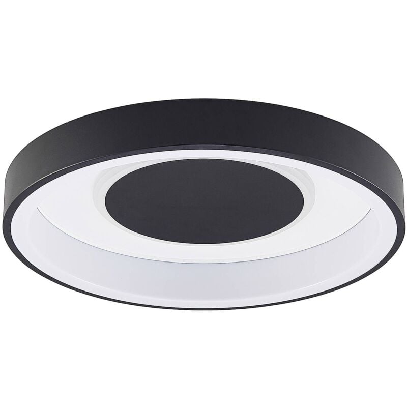 Lindby - Ceiling Light Izan dimmable (modern) in Black made of Plastic for e.g. Living Room & Dining Room (1 light source,) from white, black