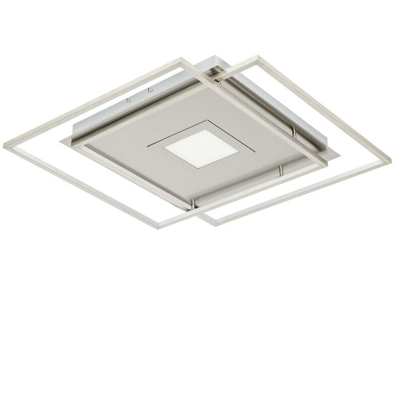 Ceiling Light Jirya dimmable (modern) in Silver made of Stainless Steel for e.g. Living Room & Dining Room (1 light source,) from Lucande - silver