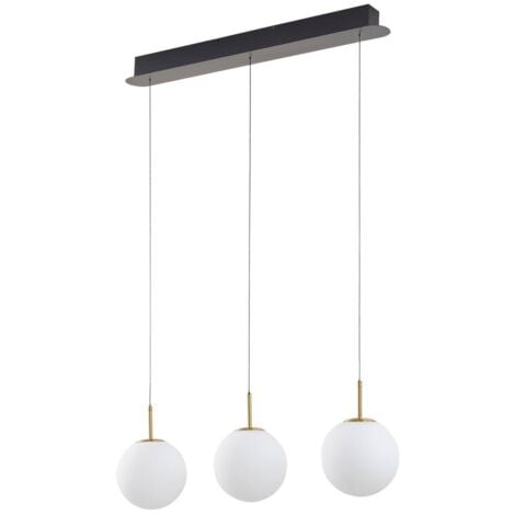 LUCANDE LED Ceiling Light 'Joran' made of Glass for Living Room & Dining Room