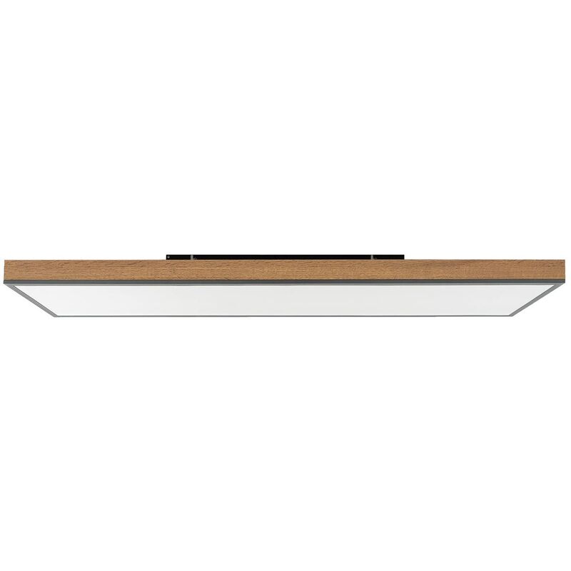 Lindby - Ceiling Light Laviona dimmable (modern) in Brown made of Wood for e.g. Living Room & Dining Room (1 light source,) from graphite grey, light