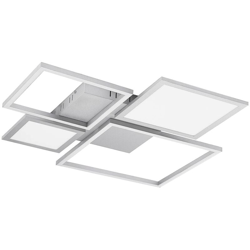 Lucande - Ceiling Light Narumi dimmable (modern) in White made of Metal for e.g. Living Room & Dining Room (1 light source,) from white