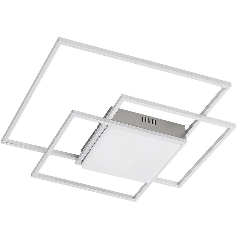 Lindby - Ceiling Light Nelinka (modern) in Silver made of Aluminium for e.g. Living Room & Dining Room (1 light source,) from nickel