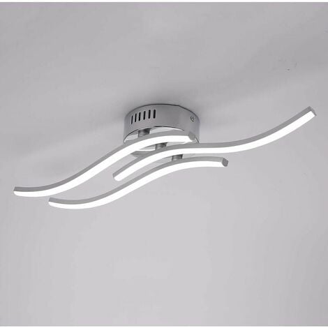 BOED LED Ceiling Light, Suspension Wave-shaped light fixture, 4000K neutral white light, integrated LED 18W 1600 Lumen, modern chandelier for living room or kitchen, 220V IP20 (neutral white light)