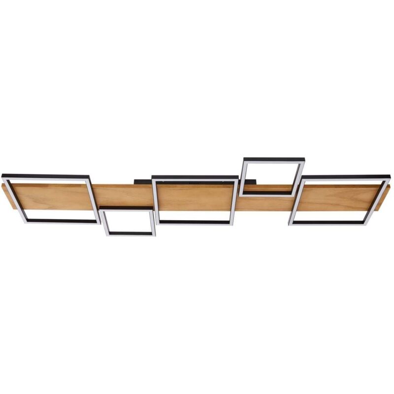 Lindby Led Ceiling Lightdimmable 'galad' Made Of Wood For Living Room & Dining Room
