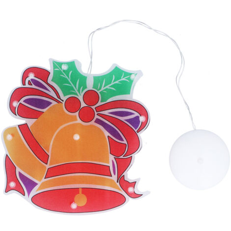 LED Christmas Decoration Lights Battery Powered Window Hanging Decor with Suction Cup for Christmas Party