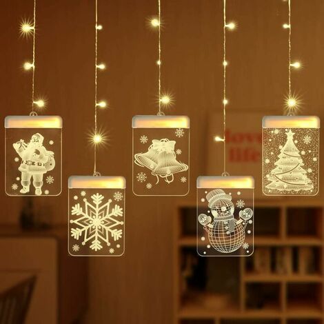 Led Christmas Light, Fairy Lights 5 Pieces Fairy Lights Indoor Xmas Lights Outdoor, Garden, Balcony Decoration For Wedding Birthday Decoration [Warm Yellow]