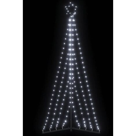 LED Christmas Tree 339 LEDs Cold White 182 cm vidaXL