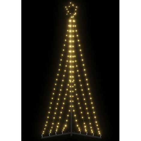 LED Christmas Tree 339 LEDs Warm White 182 cm vidaXL
