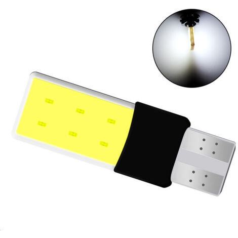 LED Лед Диодни Крушки За Габарит, Силикон, COB, Т10 W5W, 300lm, 12V, Бели FLZ.KRU137