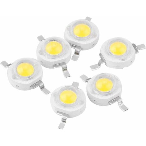 LED Cob élèvent des puces de Diode électroluminescente à spectre complet, plante à spectre complet, élève la lumière 1W, perle de LED pour la lampe de culture (Blanc pur 6000K)