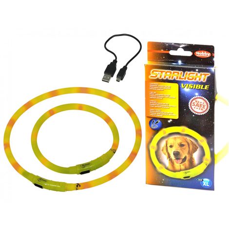 Collier lumineux vert pour chiens Eyenimal Light Collar USB