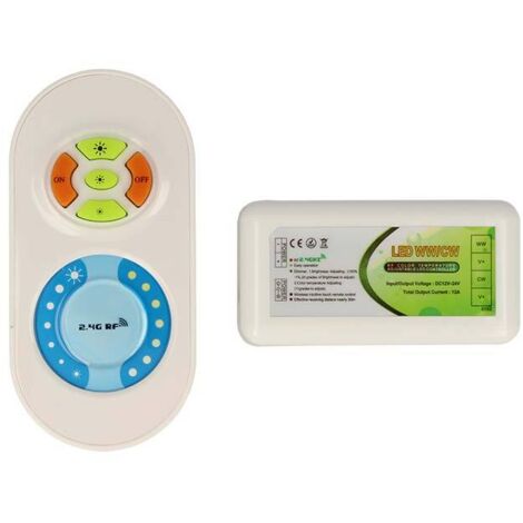 Led Controller Dimmer CCT 2 Canali Color Temperature Adjustable Led Controller Telecomando RF 12V 24V 12A