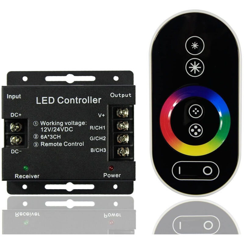 Image of BES - Led Controller Touch 18A Telecomando con Centralina per Striscia Rgb Wireless