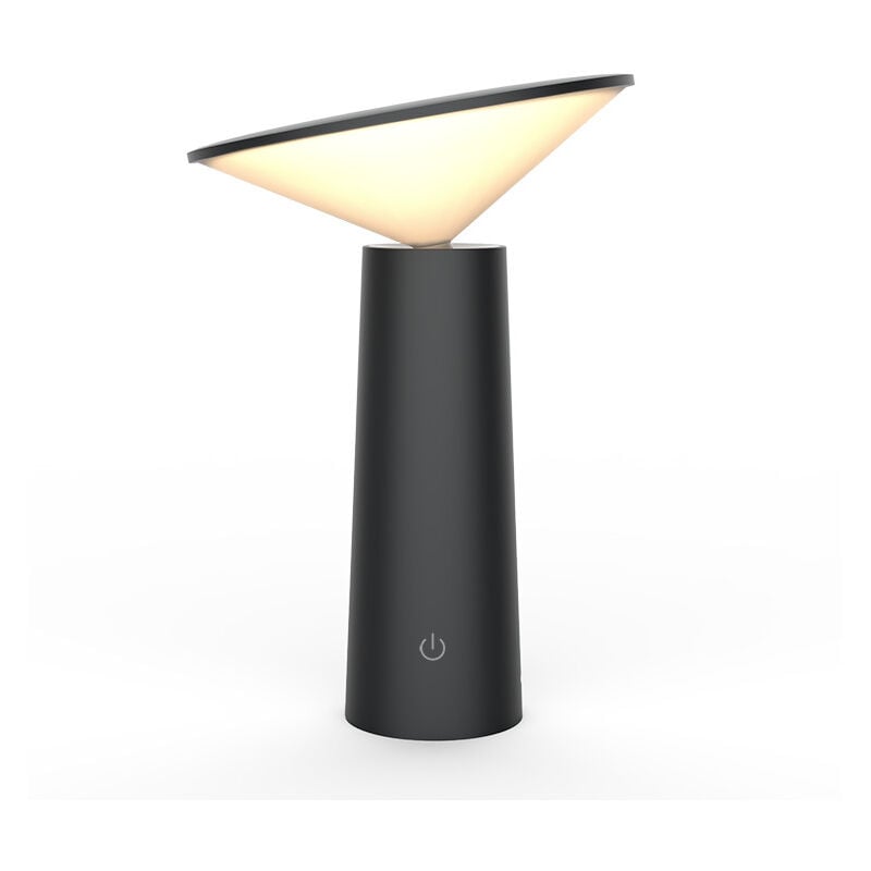 Fei Yu - Lampe de bureau sans fil à led, lampe de bureau à chargement usb noire