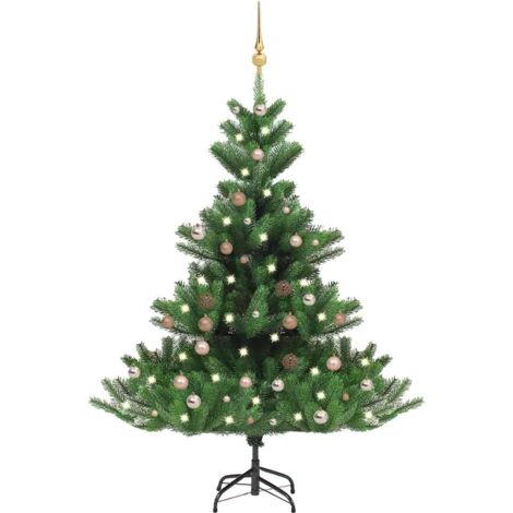 LED de árbol de Navidad artificial/bolas 180 cm Cáucasiano verde