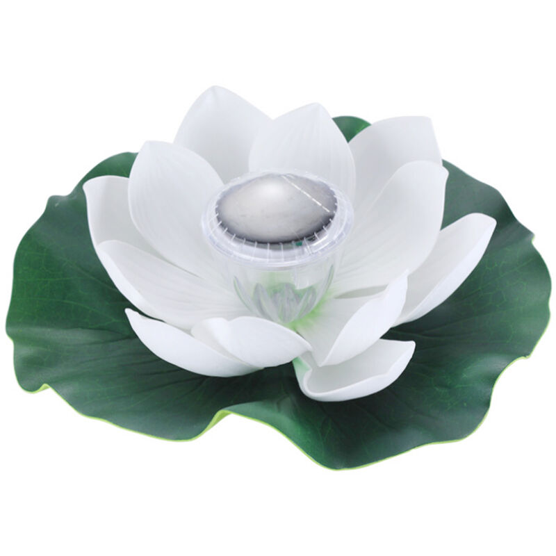 

LED de energia solar Lotus Light, luz de flor flotante de agua que cambia de color RGB, IP65 resistente al agua