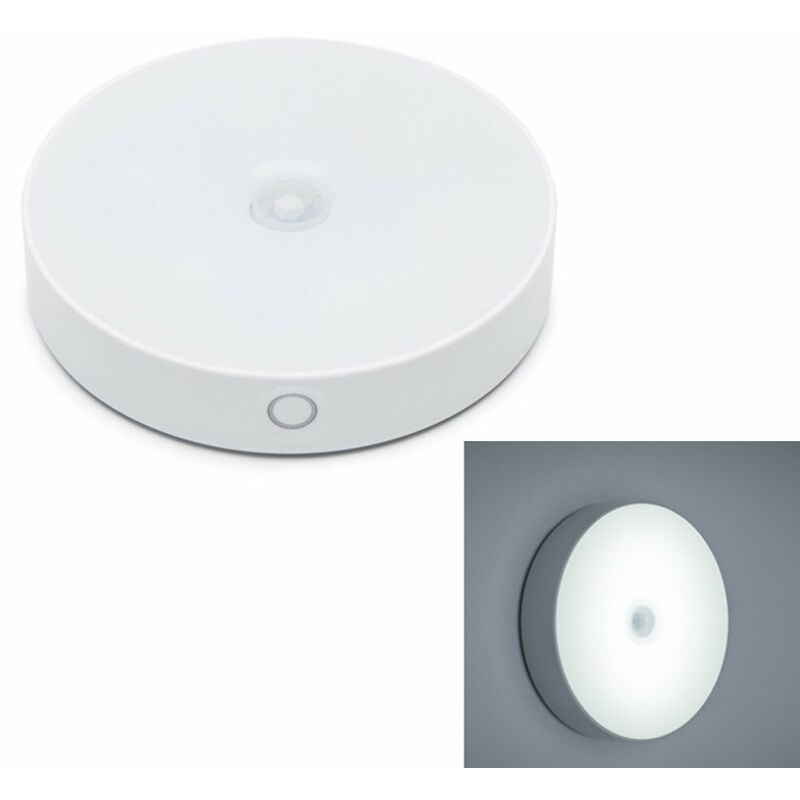 

LED de sensor de movimiento Luz nocturna, USB recargable,blanco