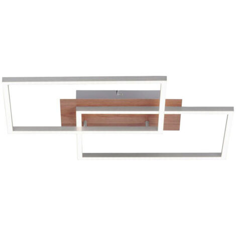LED Decken Lampe Ess Zimmer Leuchte Holz Dekor CCT FERNBEDIENUNG Leuchten Direkt 14018-78