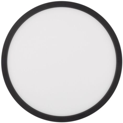LED Deckenlampe Dimmer IP54 D: 30 cm Weiß Schwarz rund mit Farbwechsel 3000/4000/6500 K 2565 lm