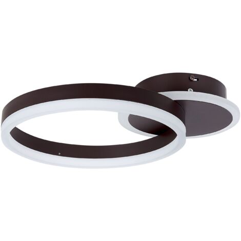 LED Deckenlampe GLYDE Metall Dunkelbraun