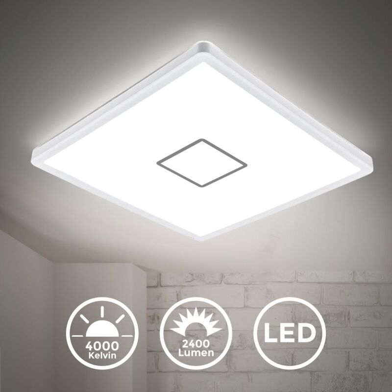 LED Deckenlampe ultraflach Wohnzimmer Panel Deckenleuchte Flur Slim
