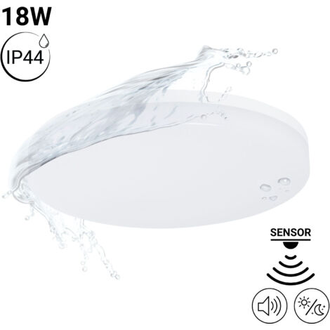 LED-Deckenleuchte 18W - Geräuschsensor + Dämmerungssensor - IP44