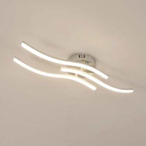 DELAVEEK LED Deckenleuchte Modernes Design Warmweiß 3000K Wellenform Deckenlampe Für Wohnzimmer Schlafzimmer Esszimmer Büro