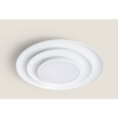 LED-Deckenleuchte 20W rund Metall Ø300 mm CCT wählbar Telmor Weiß