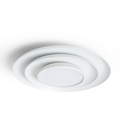 LED Deckenleuchte 26W Rund Metall Ø400 mm CCT Wählbar Telmor Weiß