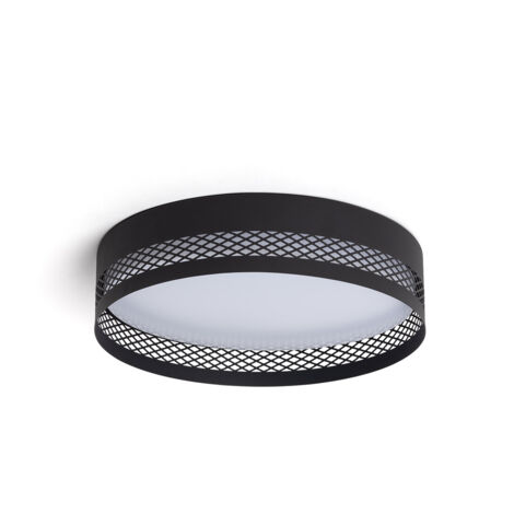 LED Deckenleuchte 30W Metall Saska S Mattschwarz