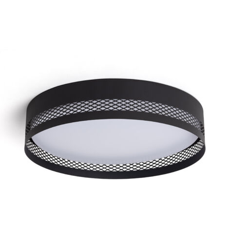 LED Deckenleuchte 40W Metall Saska L Mattschwarz