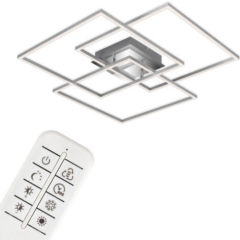 LED Deckenleuchte 52W dimmbar 70x70 cm mit Fernbedienung