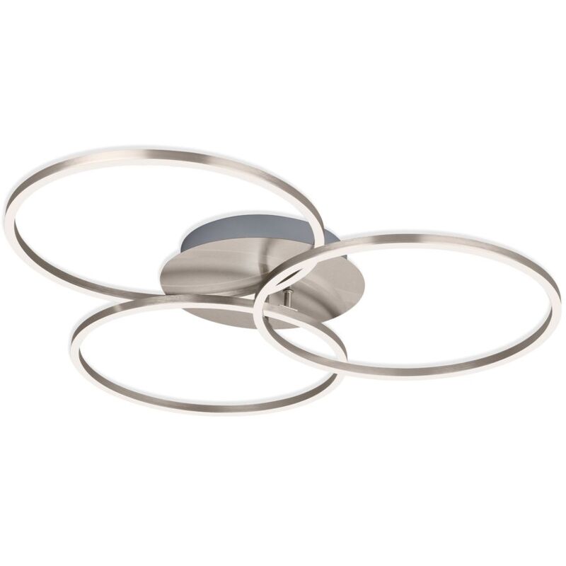 Briloner - Led Deckenleuchte Dimmbar Memoryfunktion 40w Silber Metall-kunststoff