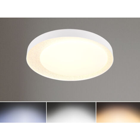 LED Deckenleuchte ALETA Weiß mit Fernbedienung dimmbar & Tageslicht, Ø 45cm