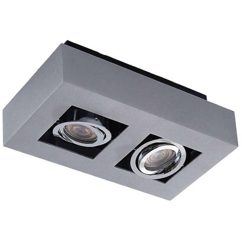 Arcchio Zweiflammige Deckenlampe Vince - Silbergrau